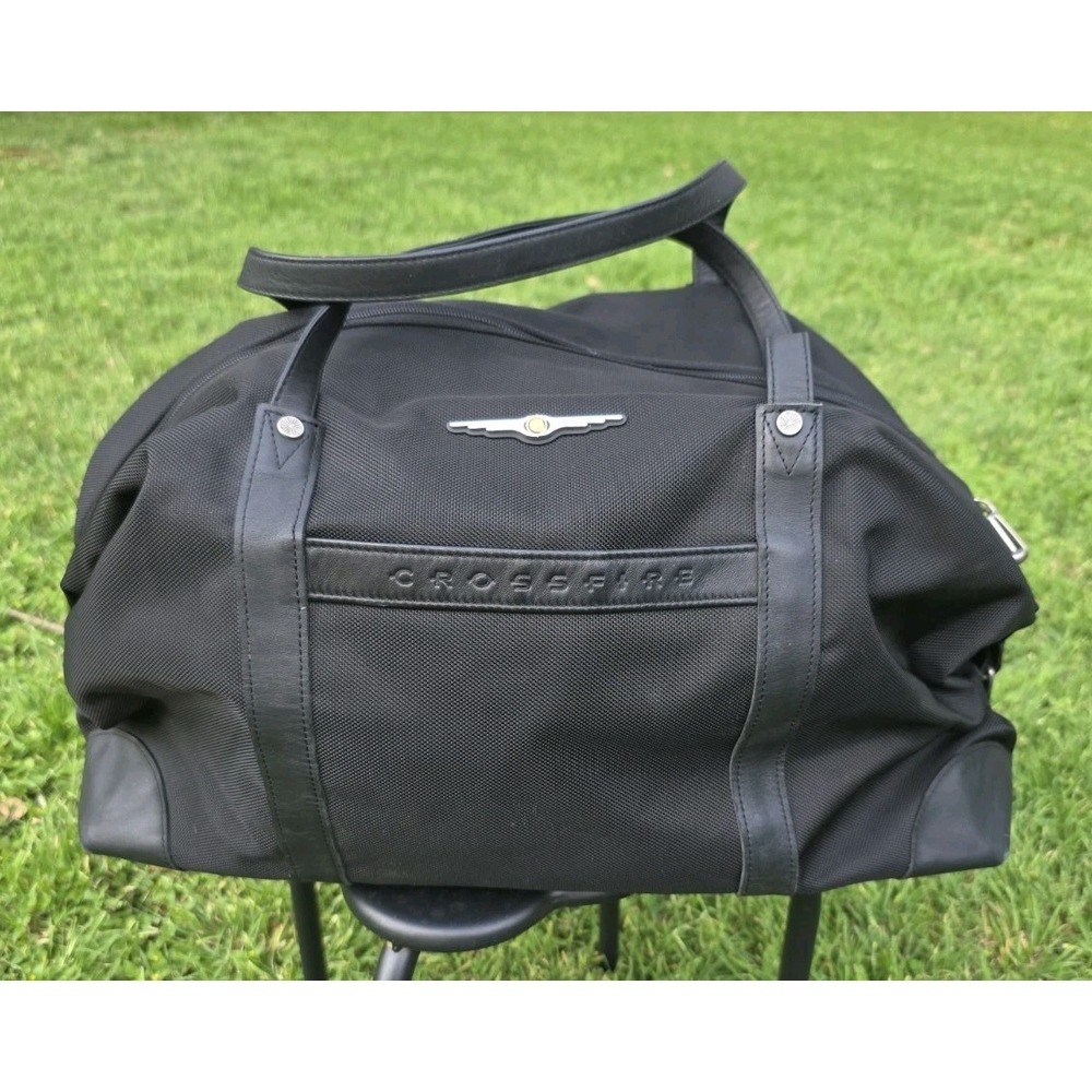 Chrysler Touring Gear Crossfire Satchel Duffel Bag Black Travel